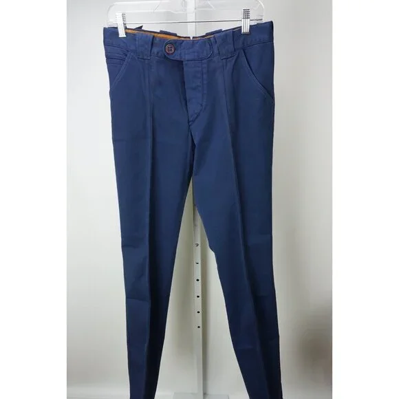 Barba Napoli Jomud Cotton Blend Blue Pants Sz 33 48 NEW